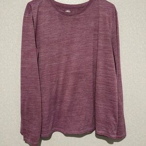 Women’s Athletic Works Long Sleeve T Shirt, Purple Size XXXL